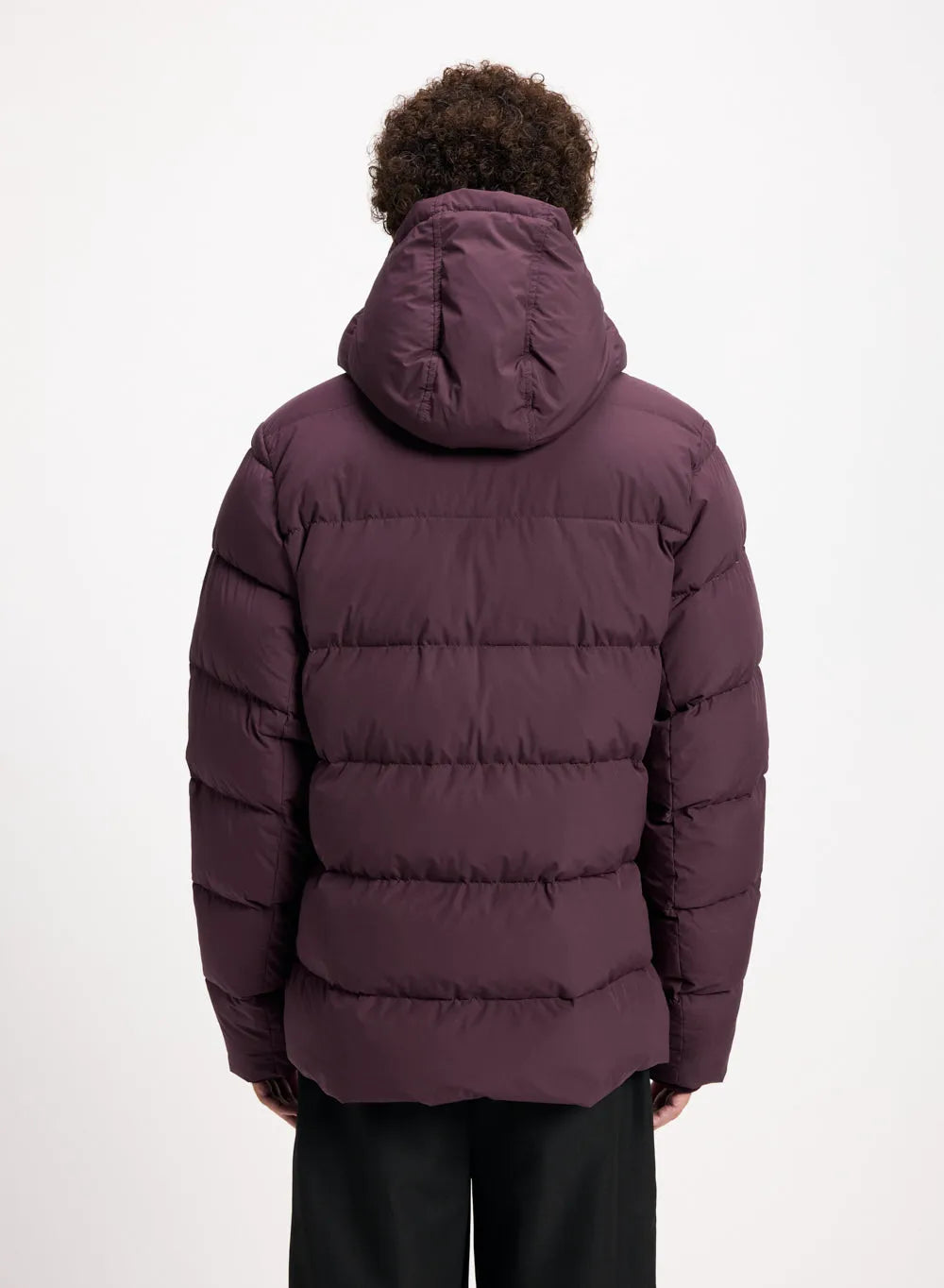 Pyrenex Spoutnic burgundy down jacket with detachable hood
