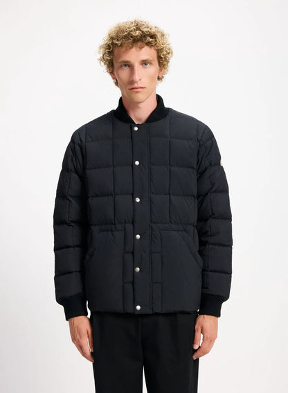 Pyrenex Flight men's down jacket with square quilting in black