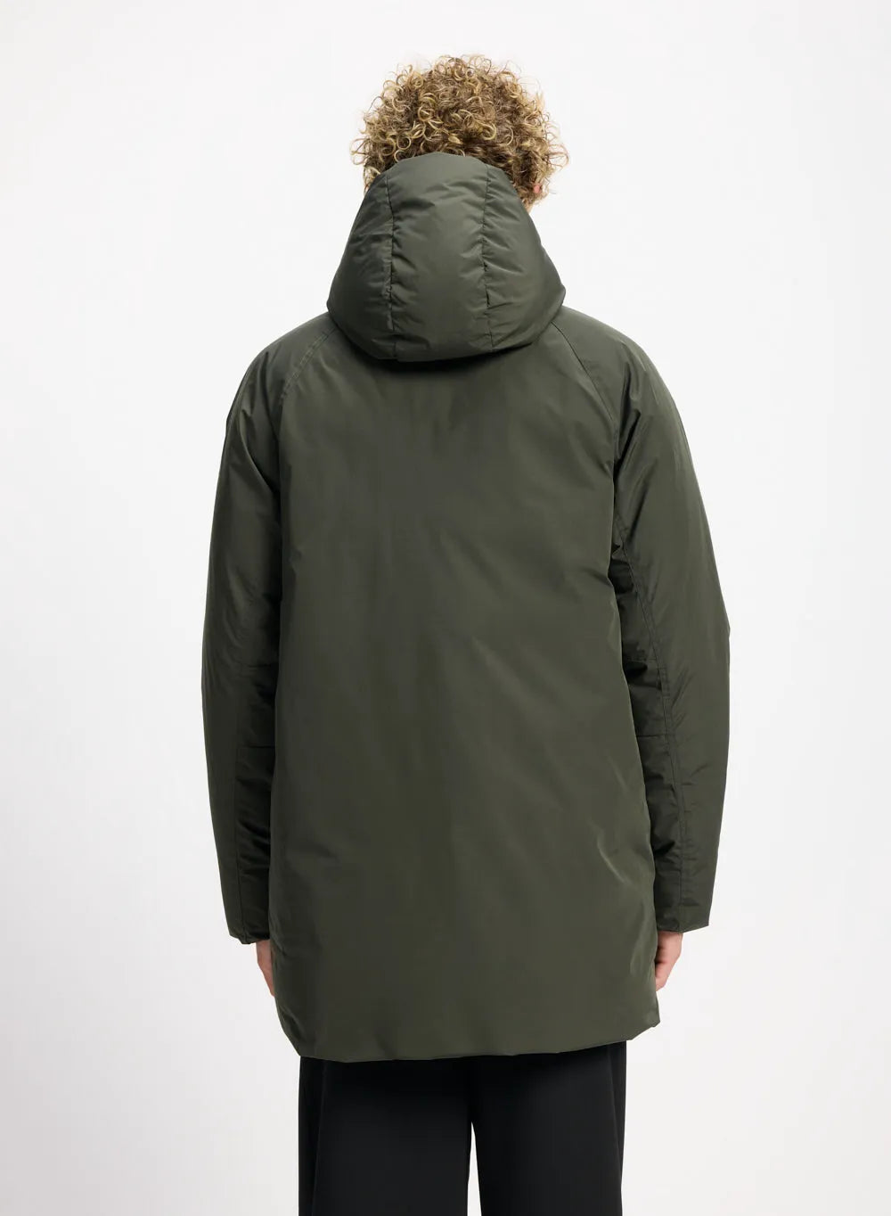 Hooded parka for men Pyrenex Spark in natural down khaki