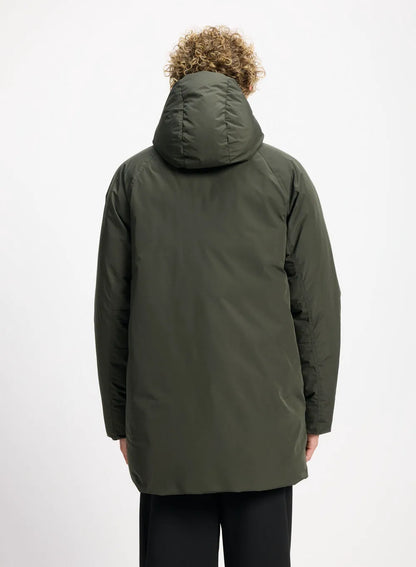 Hooded parka for men Pyrenex Spark in natural down khaki