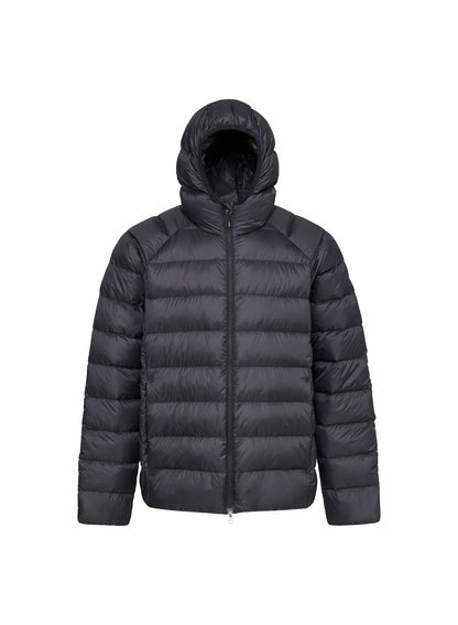 Men's hooded down jacket Pyrenex Arial black