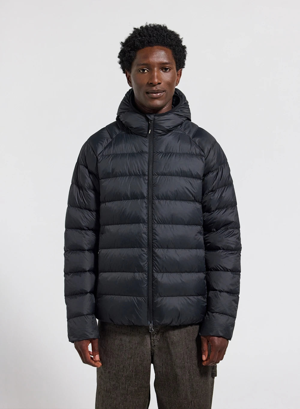 Men's hooded down jacket Pyrenex Arial black