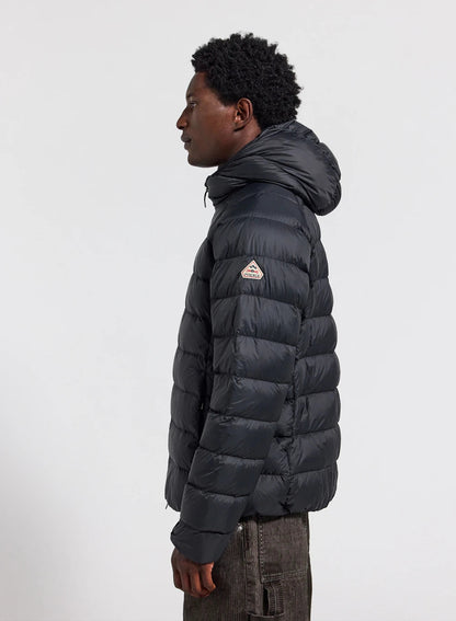 Men's hooded down jacket Pyrenex Arial black