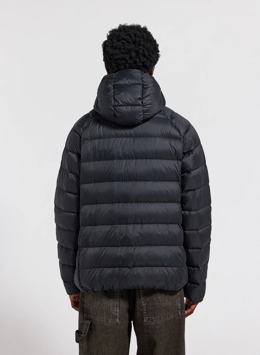 Men's hooded down jacket Pyrenex Arial black