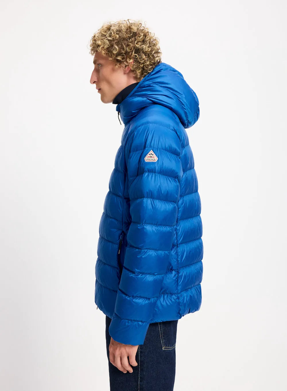 Arial hooded down jacket for men Pyrenex blue