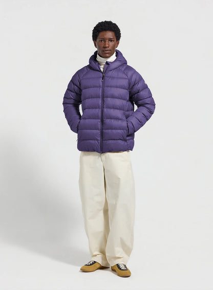 Men's hooded down jacket Pyrenex Arial purple