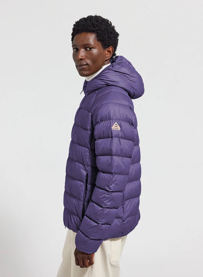 Men's hooded down jacket Pyrenex Arial purple