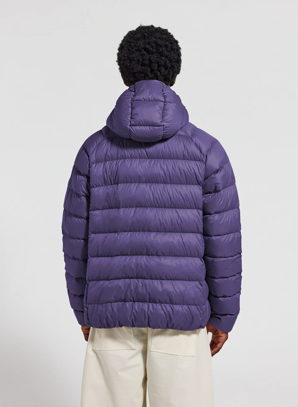 Men's hooded down jacket Pyrenex Arial purple