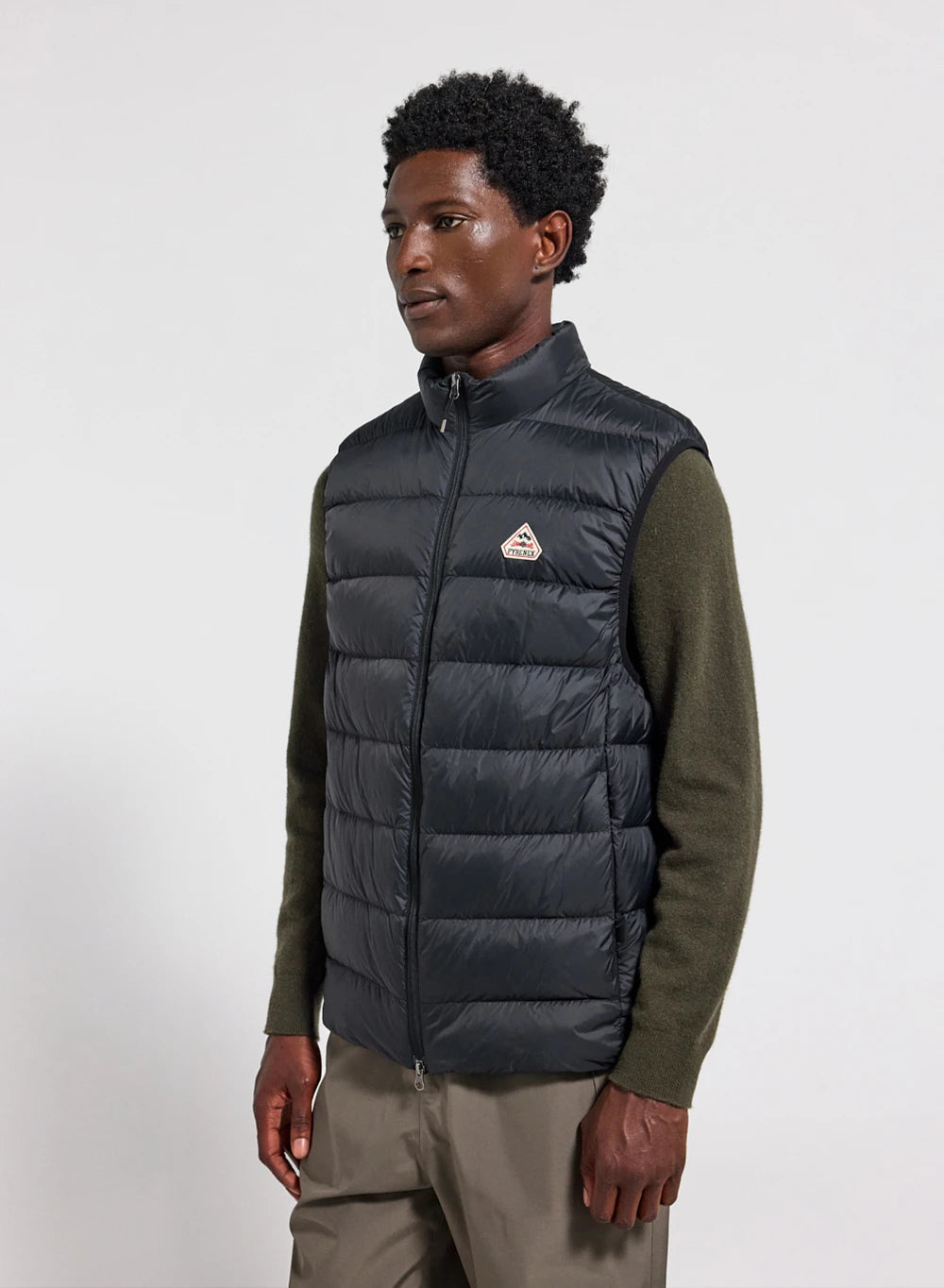 Men's sleeveless down jacket Pyrenex Arial black