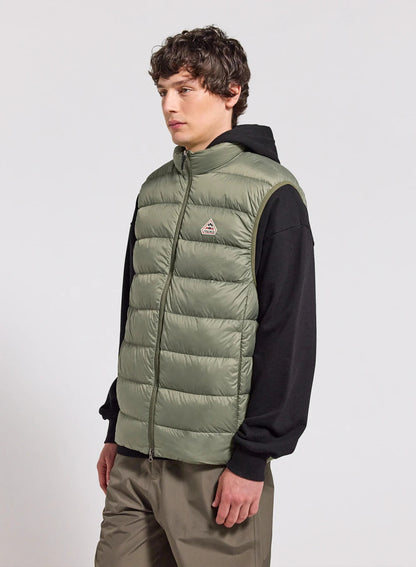 Men's sleeveless down jacket Pyrenex Arial light khaki