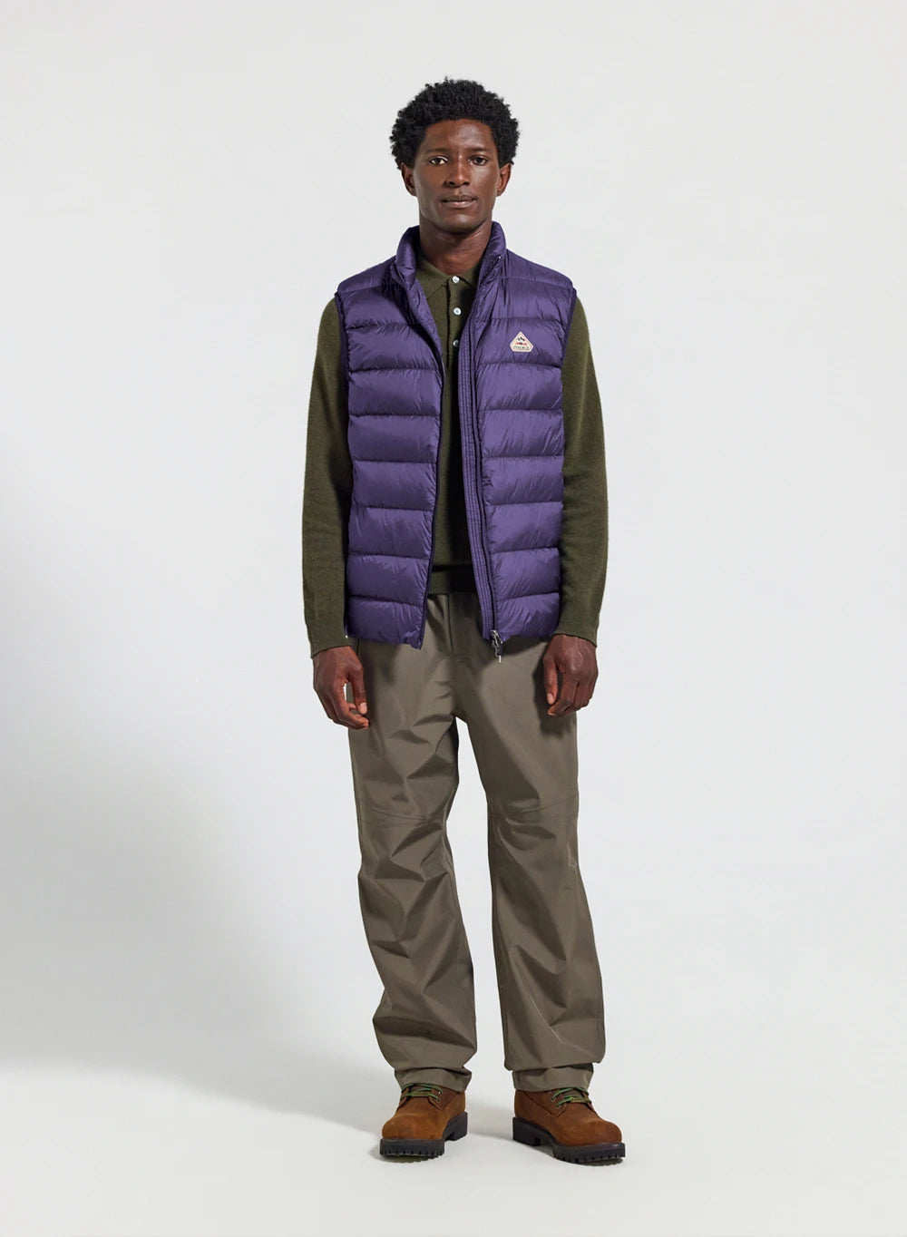 Men's Pyrenex Arial sleeveless down jacket purple