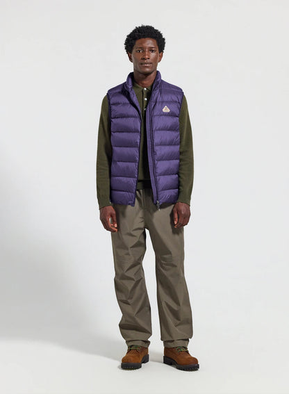 Men's Pyrenex Arial sleeveless down jacket purple