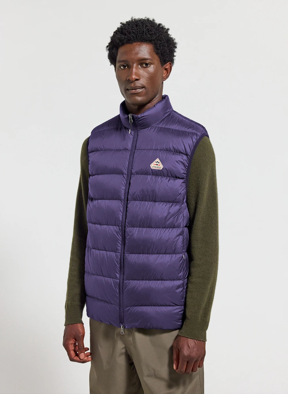 Men's Pyrenex Arial sleeveless down jacket purple