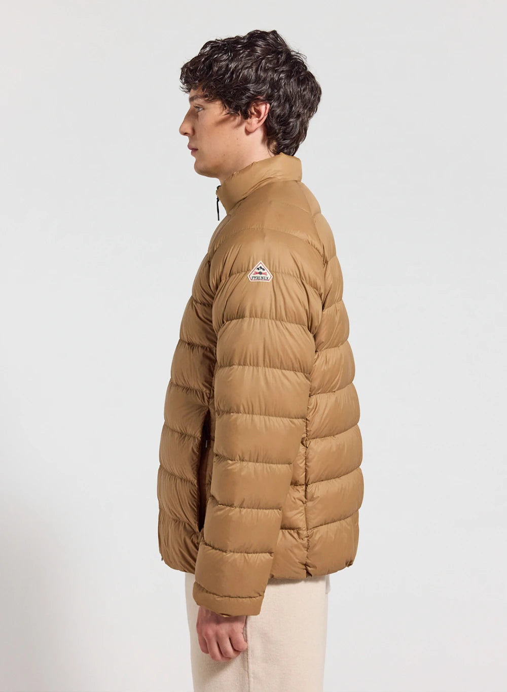 Men's Pyrenex Arial SC lightweight down jacket in light brown