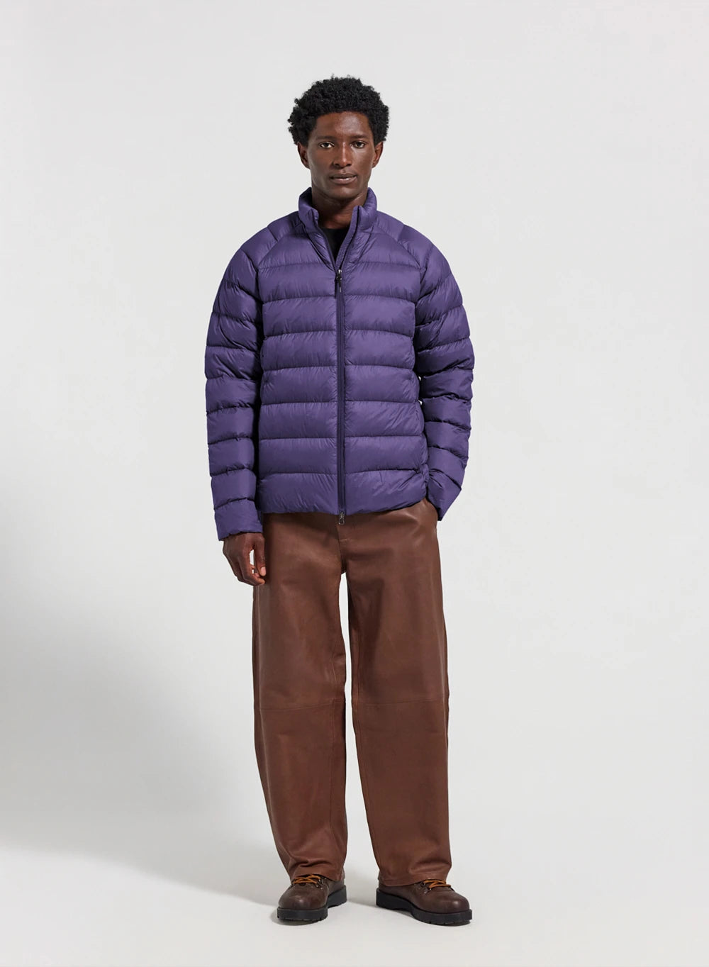 Men's Pyrenex Arial SC lightweight purple down jacket