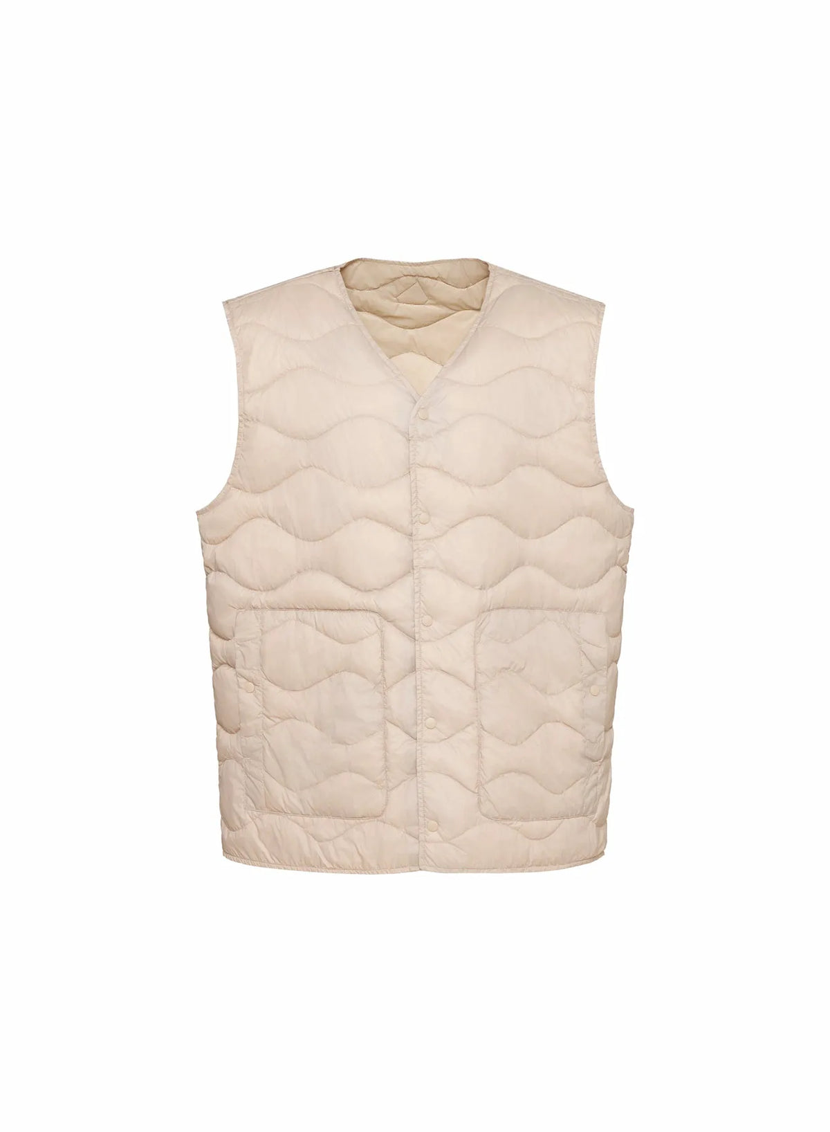 Pyrenex Handy Vest ultra-lightweight men's sleeveless down jacket in light beige