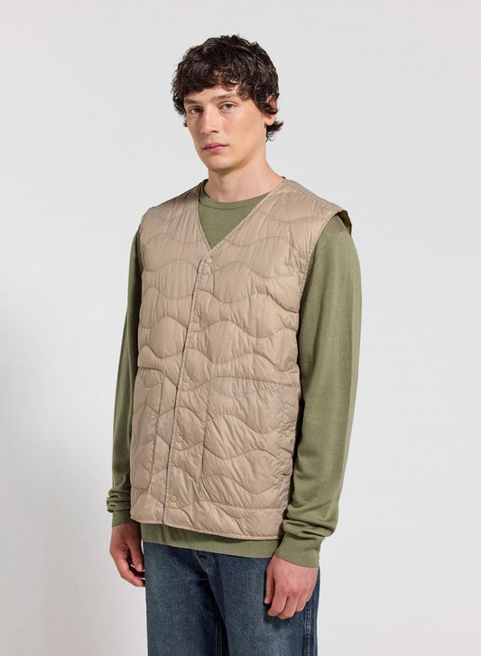 Pyrenex Handy Vest ultra-lightweight men's sleeveless down jacket in light beige
