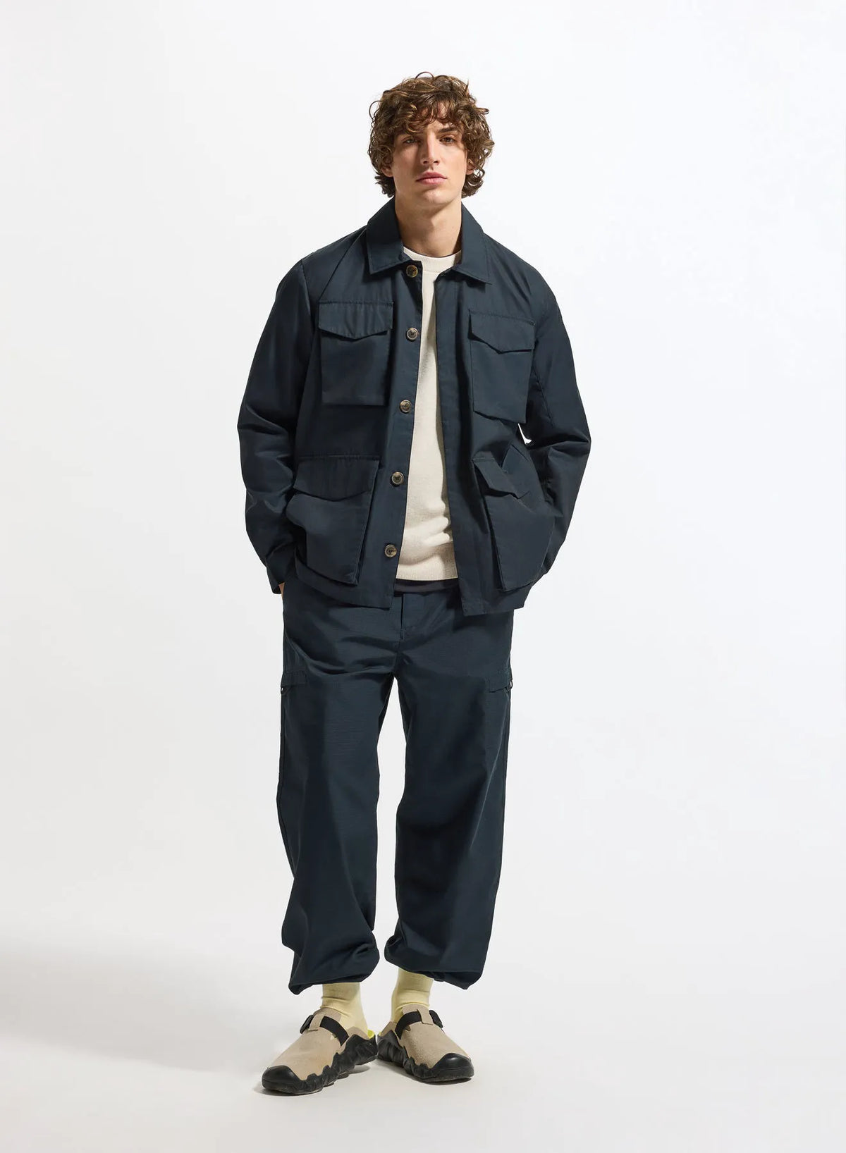 Men's lightweight jacket Pyrenex Field navy blue