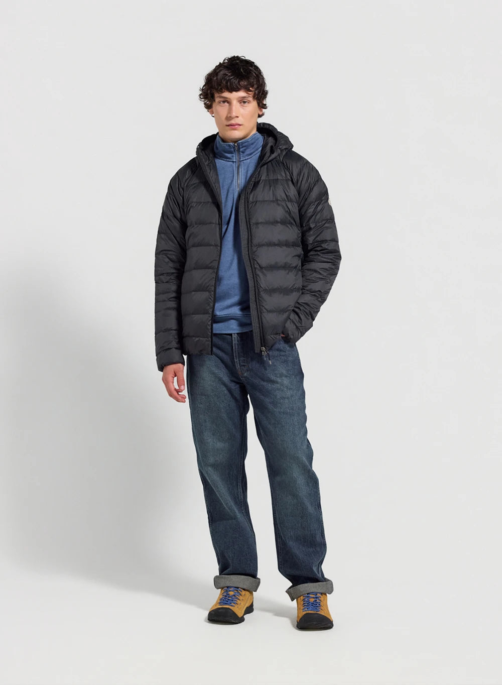 Ultra-lightweight hooded down jacket Pyrenex Guzet black