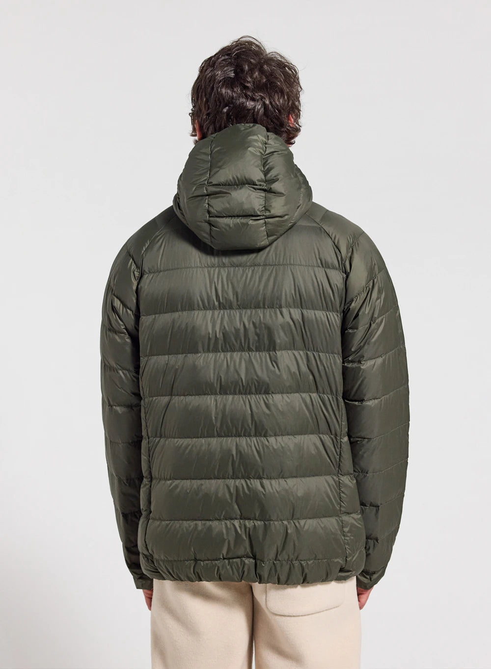 Pyrenex Guzet ultra-lightweight hooded down jacket khaki green