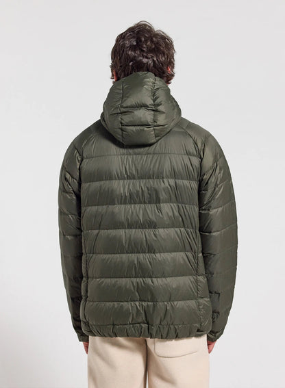 Pyrenex Guzet ultra-lightweight hooded down jacket khaki green