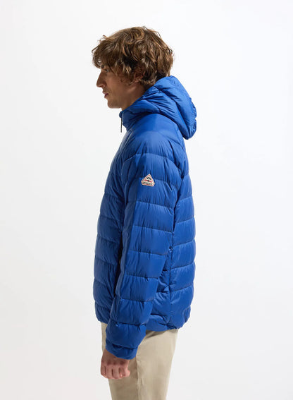 Lightweight hooded down jacket Pyrenex Guzet electric blue