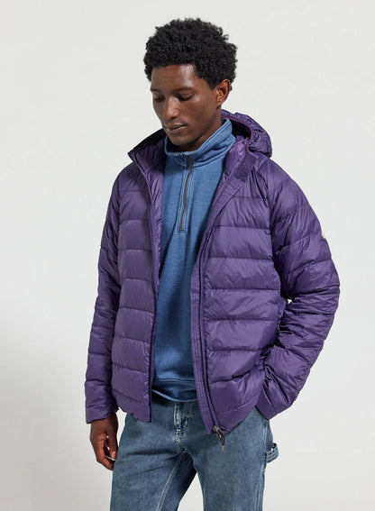 Pyrenex Guzet ultra-light hooded purple down jacket