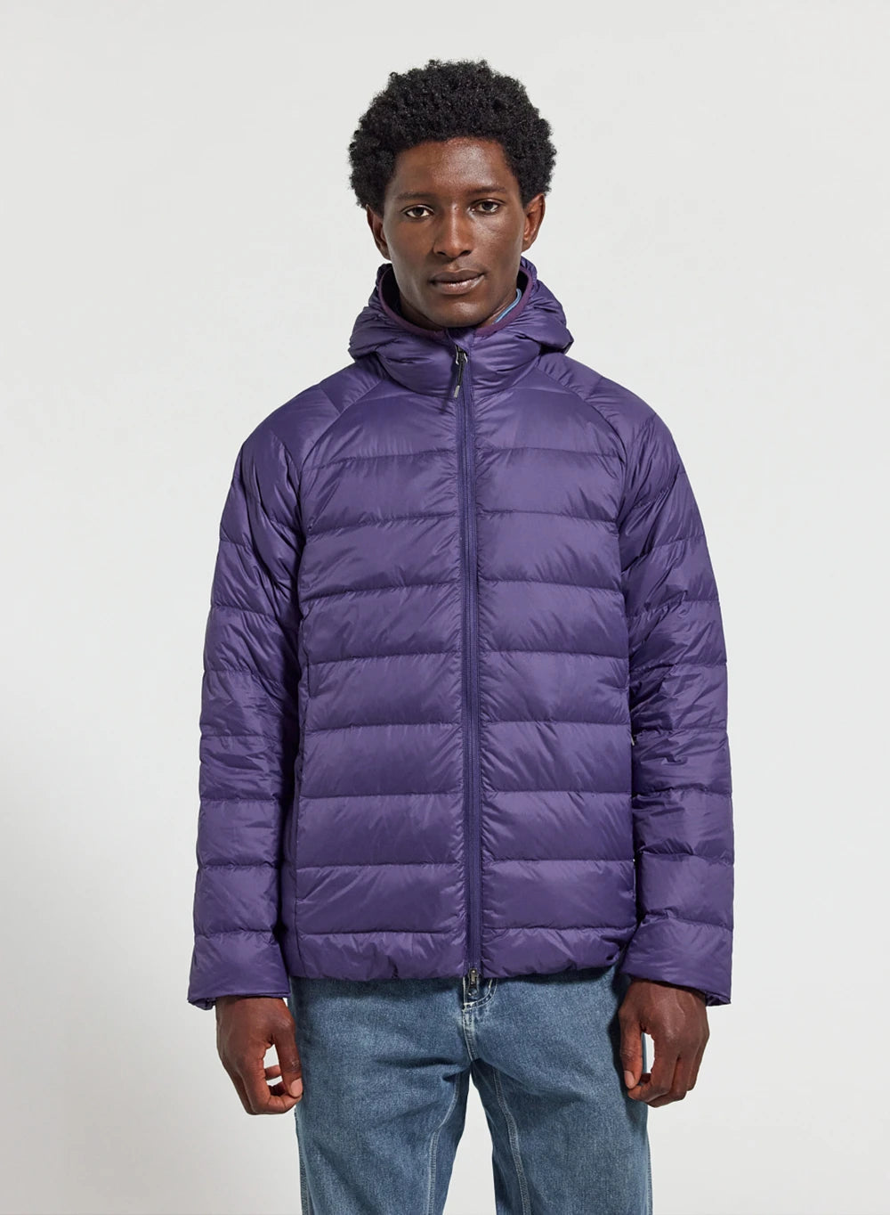 Pyrenex Guzet ultra-light hooded purple down jacket