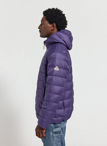 Pyrenex Guzet ultra-light hooded purple down jacket