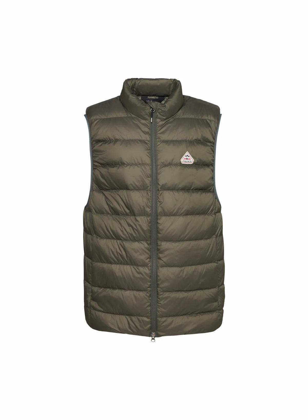 Pyrenex Guzet dark khaki ultra-lightweight sleeveless down jacket