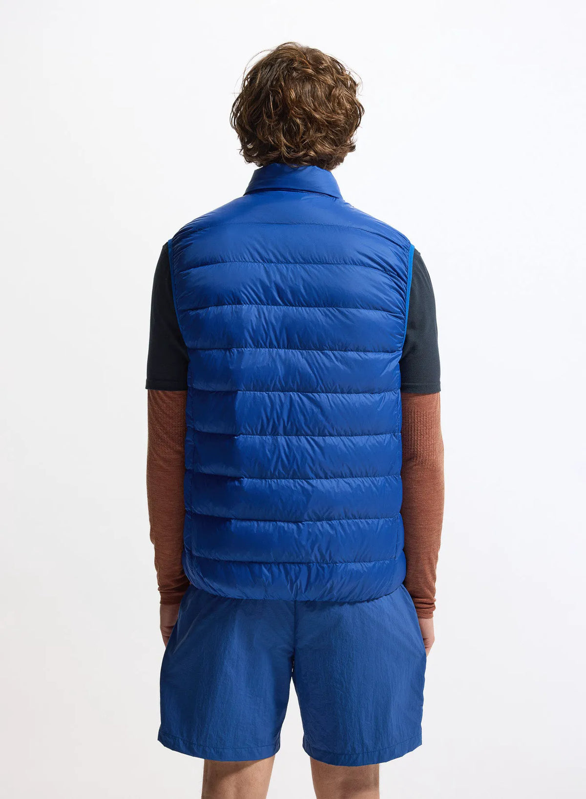 Lightweight sleeveless down gilet Pyrenex Guzet electric blue