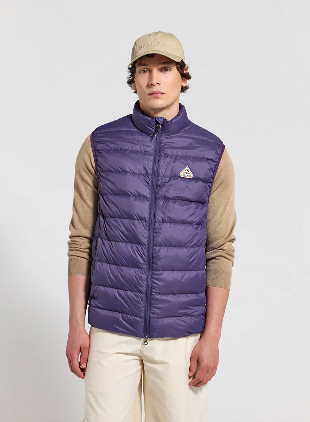 Pyrenex Guzet ultra-lightweight sleeveless down jacket purple