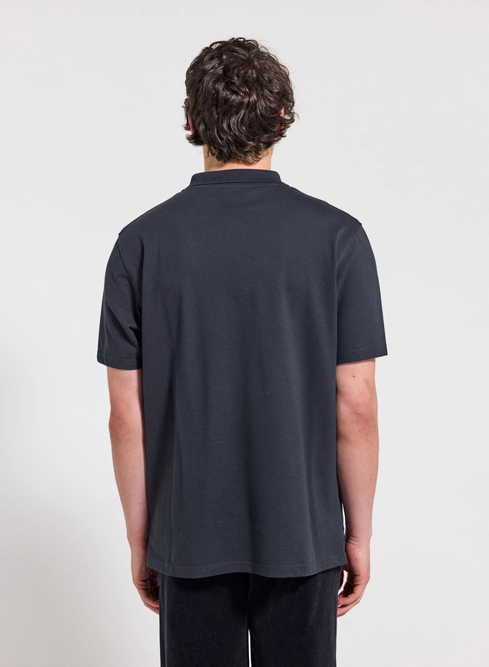 Pyrenex Cobalt navy blue men's polo in organic cotton