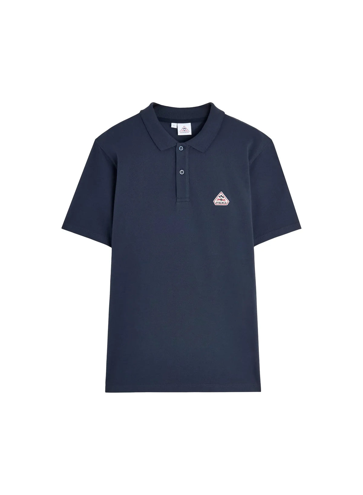 Pyrenex Cobalt navy blue men's polo in organic cotton