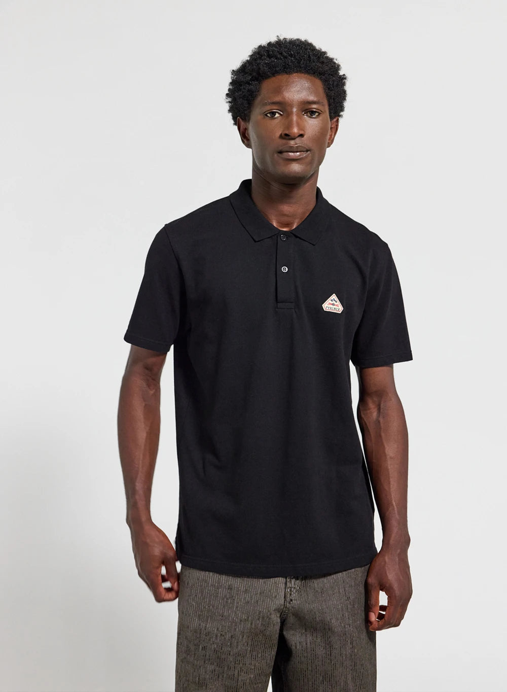 Pyrenex Cobalt noir men's organic cotton polo shirt