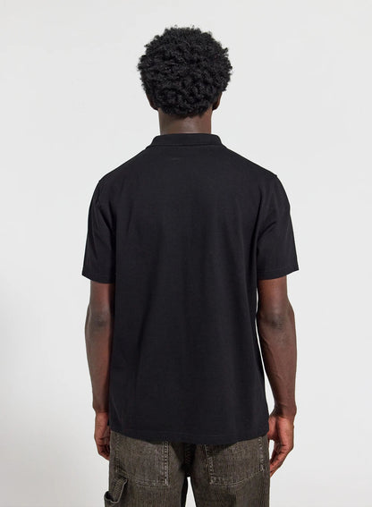Pyrenex Cobalt noir men's organic cotton polo shirt
