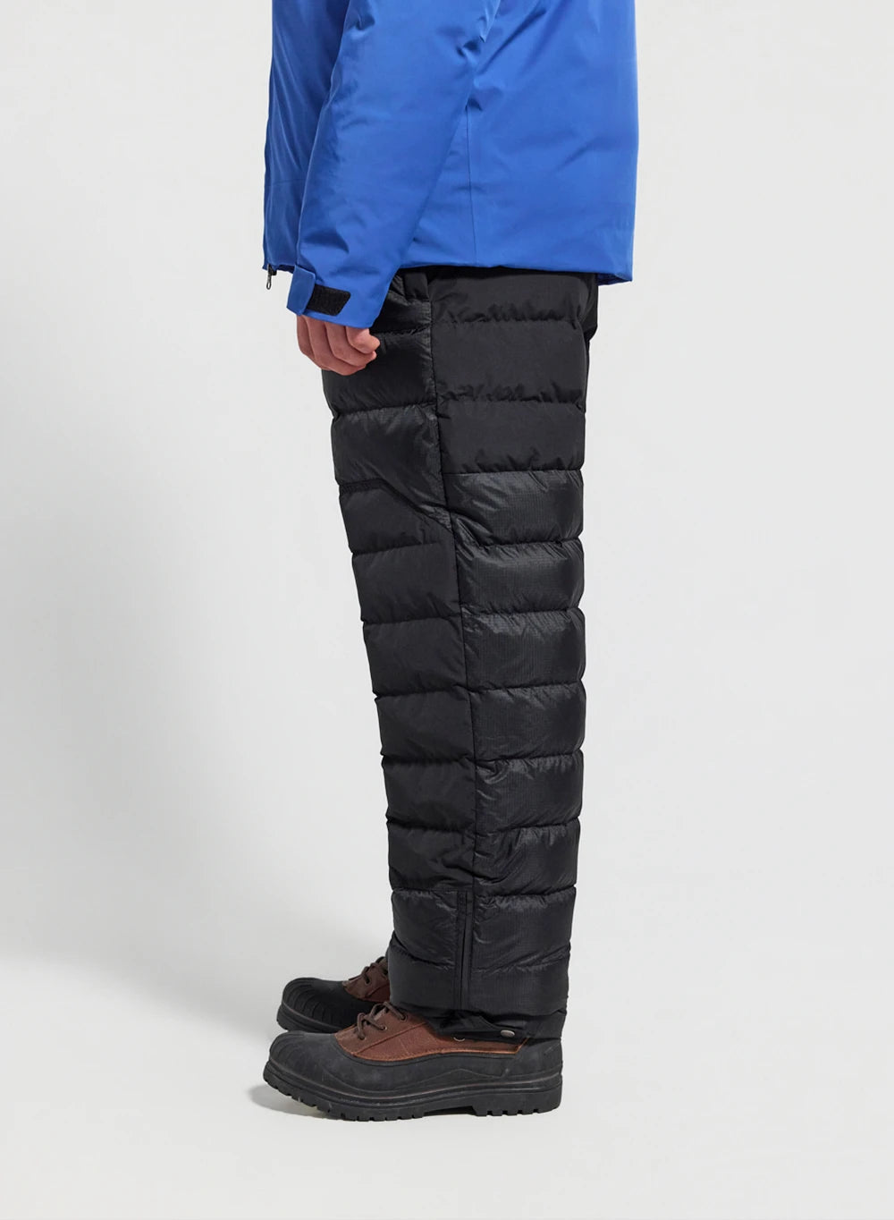 Quilted down trousers men Surge black