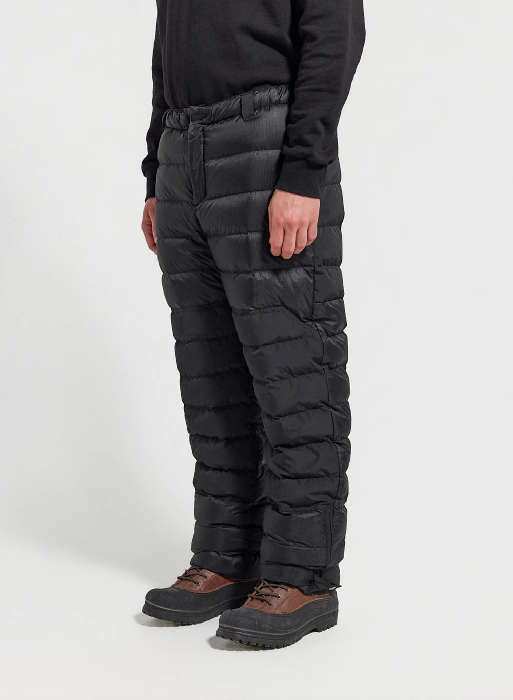 Quilted down trousers men Surge black
