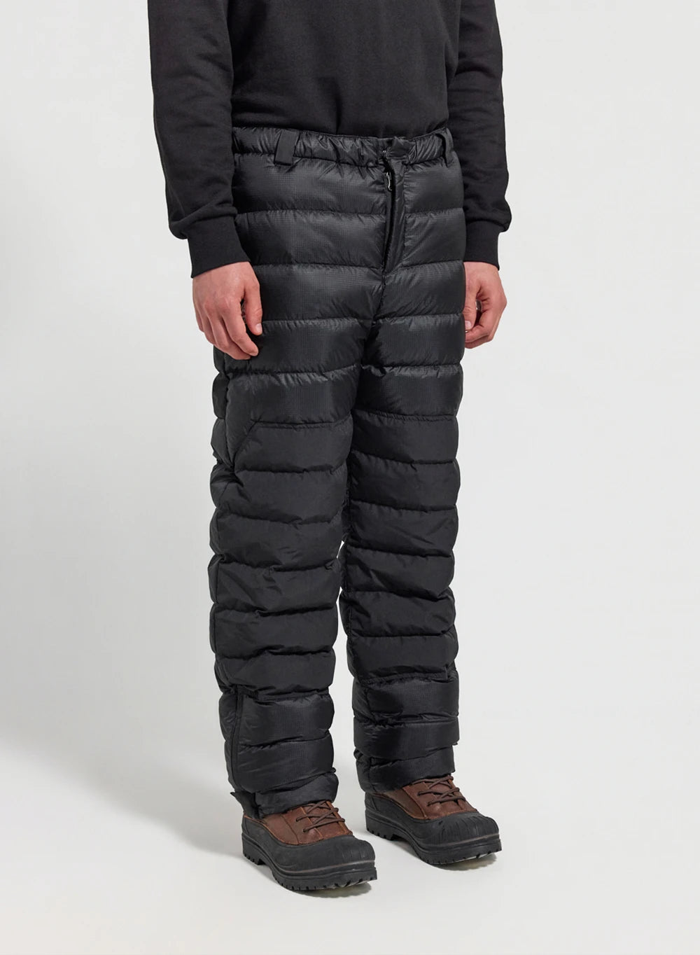 Quilted down trousers men Surge black