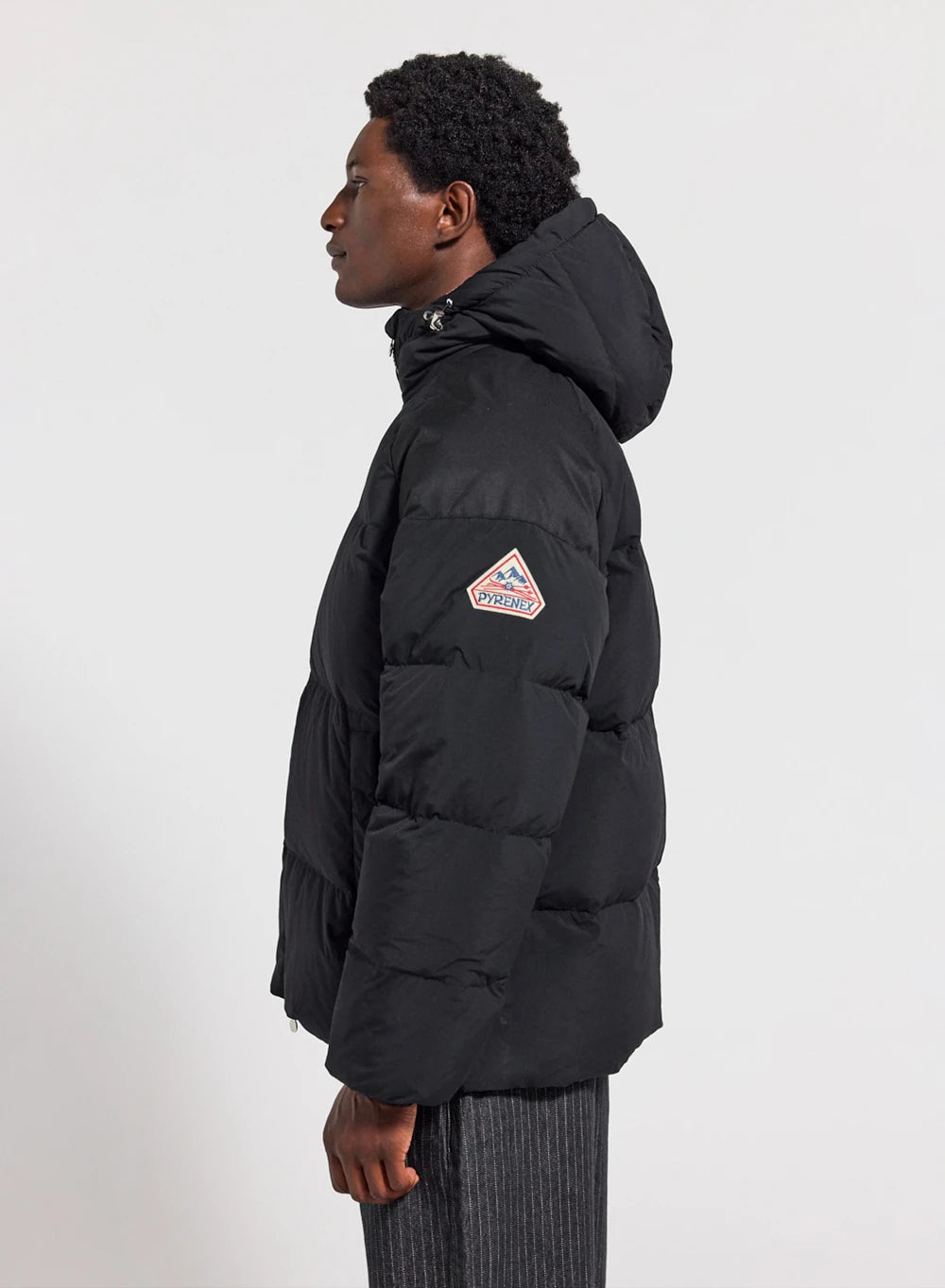 Pyrenex Retro Sten black unisex natural down jacket