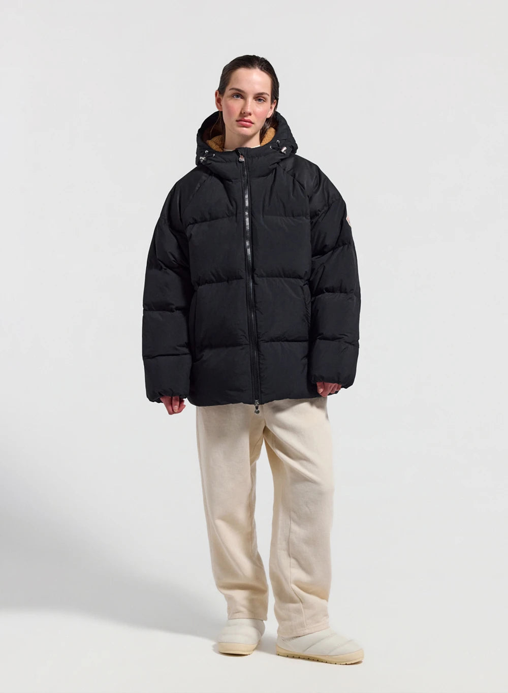 Pyrenex Retro Sten black unisex natural down jacket