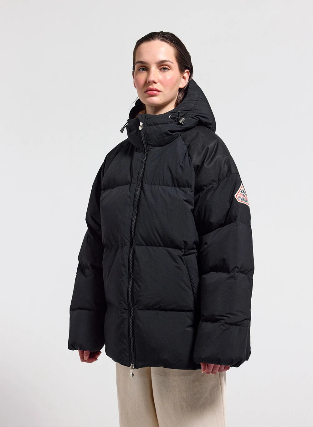 Pyrenex Retro Sten black unisex natural down jacket