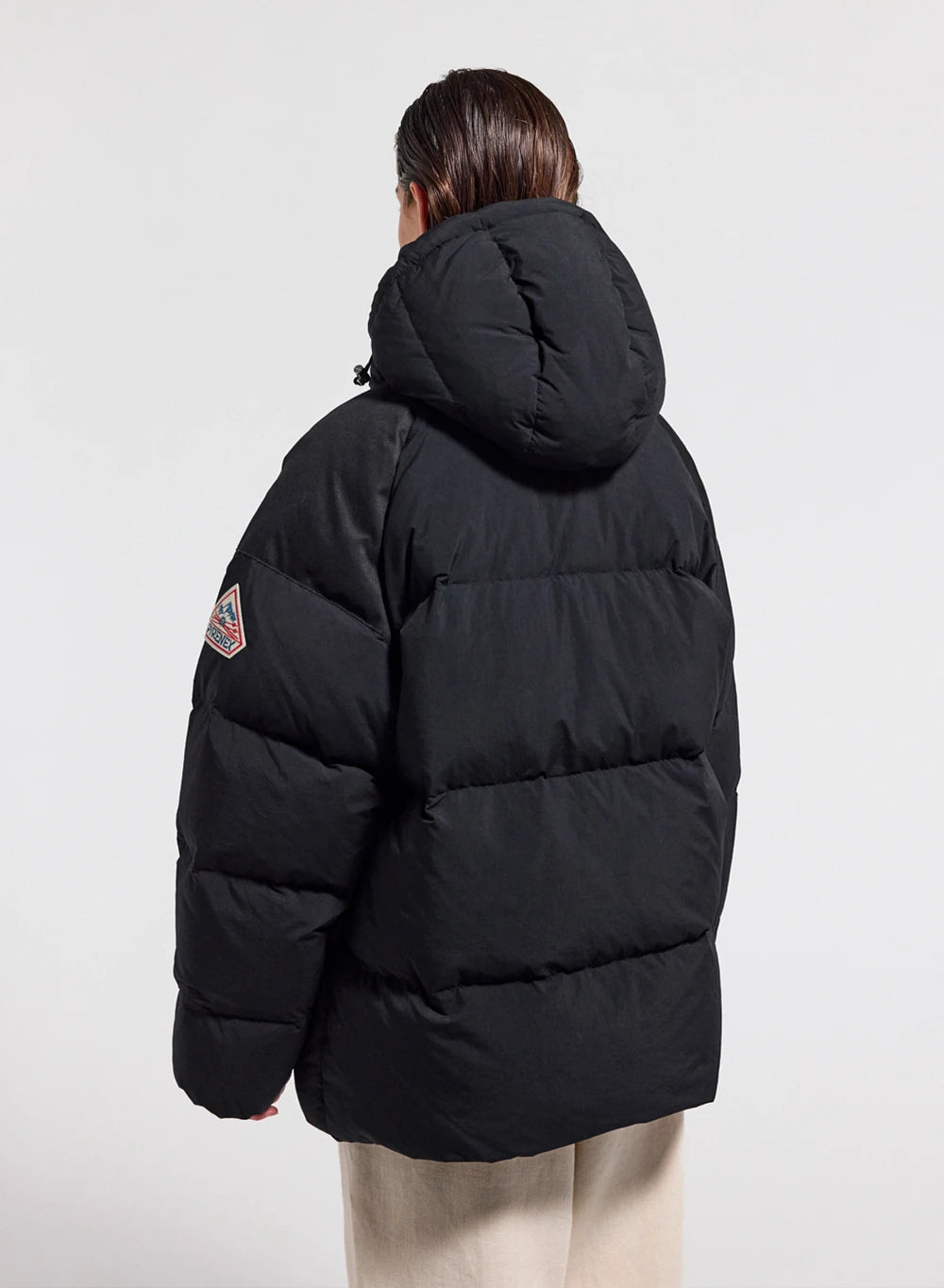 Pyrenex Retro Sten black unisex natural down jacket
