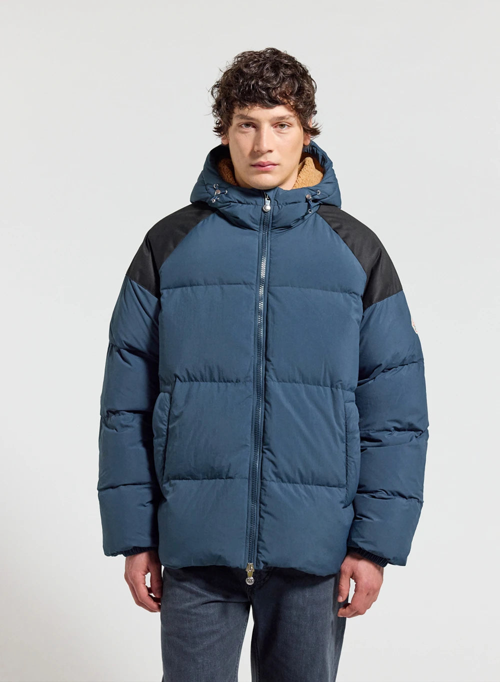 Pyrenex Retro Sten petrol blue unisex natural down jacket