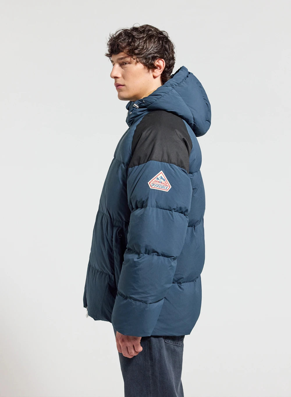 Pyrenex Retro Sten petrol blue unisex natural down jacket