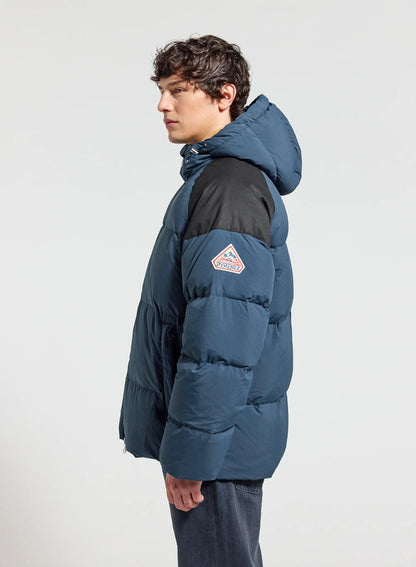 Pyrenex Retro Sten petrol blue unisex natural down jacket