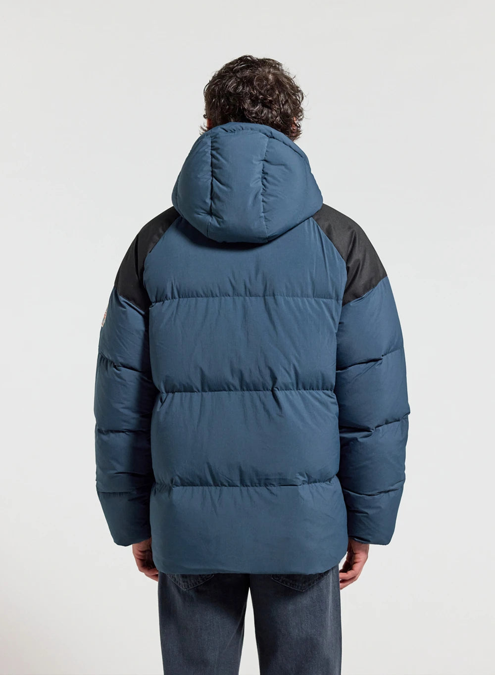 Pyrenex Retro Sten petrol blue unisex natural down jacket