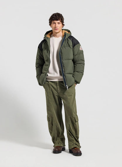 Pyrenex Retro Sten dark khaki unisex natural down jacket