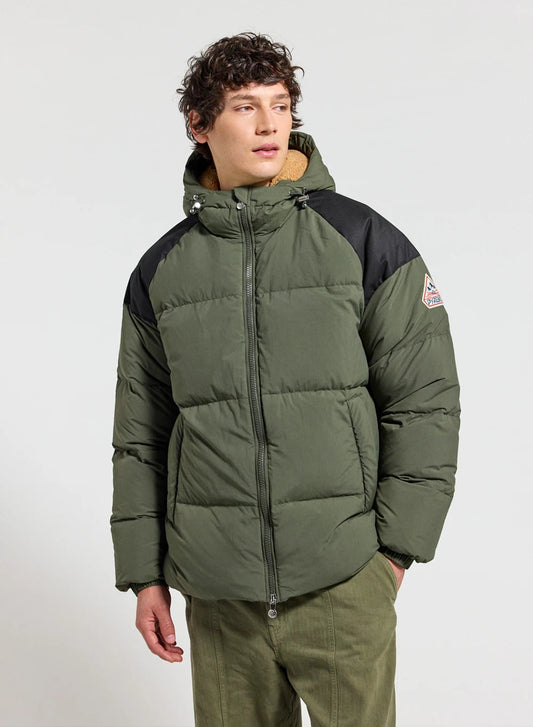 Pyrenex Retro Sten dark khaki unisex natural down jacket