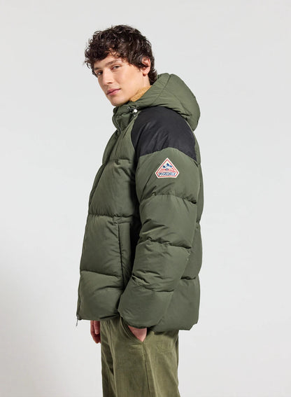 Pyrenex Retro Sten dark khaki unisex natural down jacket